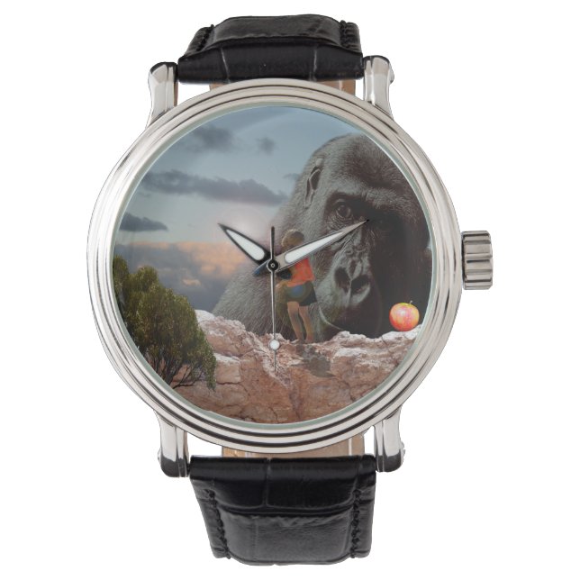 Een appel delen met een gorilla, horloge (Voorkant)