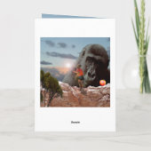 Een appel delen met een gorilla, kaart (Achterkant)