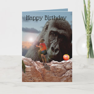 Een appel delen met een gorilla, kaart