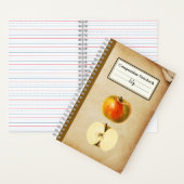 Een  appel en een half gepersonaliseerde comp notitieboek (Binnen)