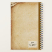 Een  appel en een half gepersonaliseerde comp notitieboek (Achterkant)