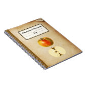 Een  appel en een half gepersonaliseerde comp notitieboek (Rechterzijde)