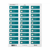 Een appel met een rode omtrek en groene bladeren etiket (Full Sheet)