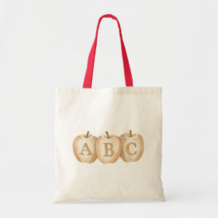 Een appel per dag ABC letters Tote Bag