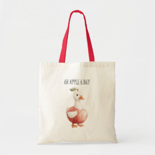 Een Appel Per Dag Beer Gans Tote Bag