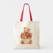 Een Appel Per Dag Beer Mand Tote Bag (Achterkant)