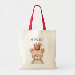 Een Appel Per Dag Beer Mand Tote Bag