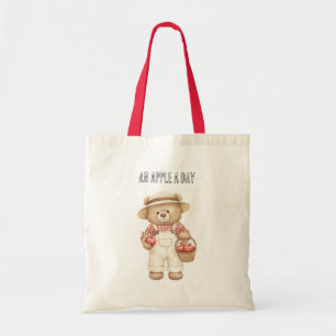 Een Appel Per Dag Beer Mand Tote Bag