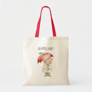 Een Appel Per Dag Beer Paraplu Tote Bag