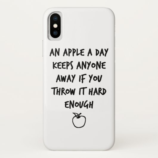 Een appel per dag Case-Mate iPhone case (Achterkant)