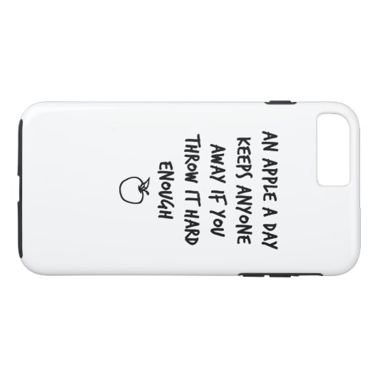 Een appel per dag Case-Mate iPhone case (Achterkant (Horizontaal))