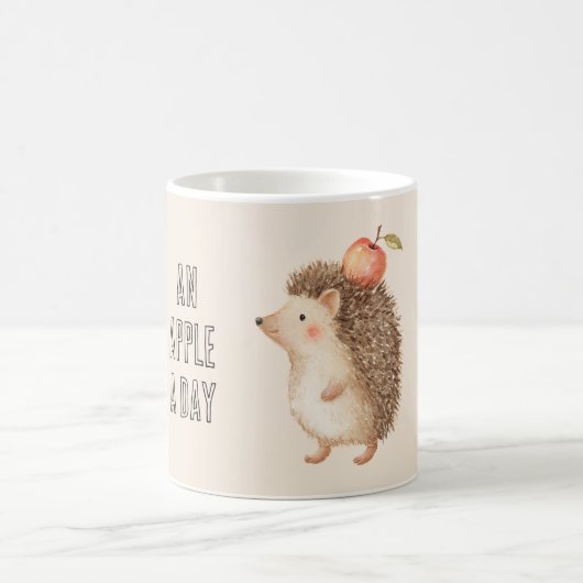 Een appel per dag egel koffiemok (Center)