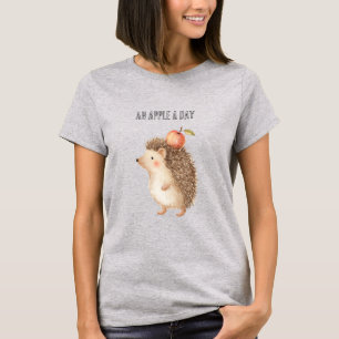 Een appel per dag egel t-shirt