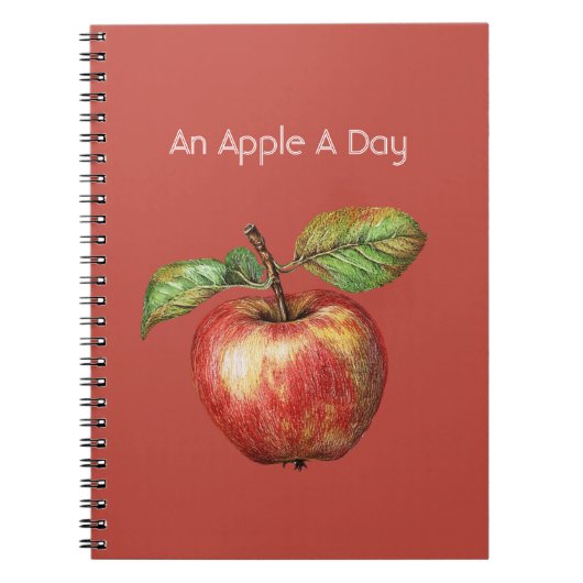 Een appel per dag Fruit Notitieboek (Voorkant)
