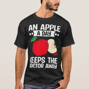 Een appel per dag houdt de dokter weg Fruitplukker T-shirt