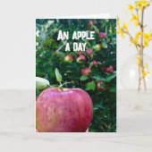 EEN APPEL PER DAG HUMOR VOOR JE VERJAARDAG KAART (Gele Bloem)