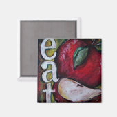 Een appel per dag. Ja. Ja. Eet! Magneet (Voorkant / Achterkant)