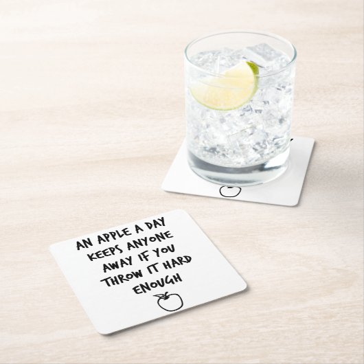 Een appel per dag kartonnen onderzetters (Insitu)