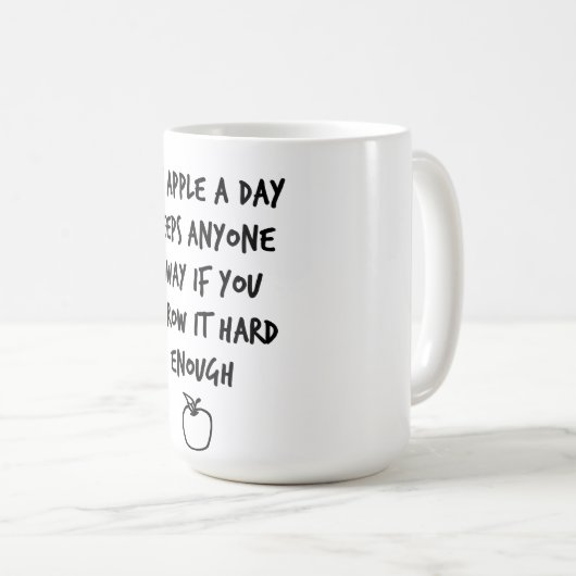 Een appel per dag koffiemok (Voorkant rechts)