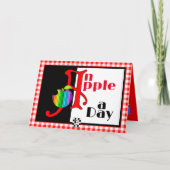 "Een appel per dag" krijgen goed kaart (Voorkant)