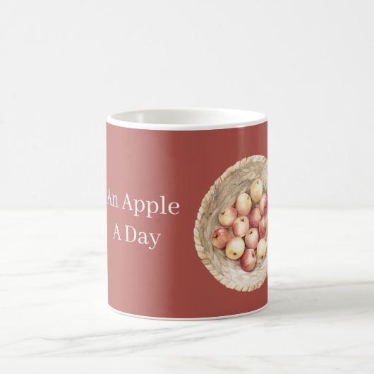 Een Appel Per Dag Mand Koffiemok (Center)