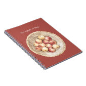 Een Appel Per Dag Mand Notitieboek (Rechterzijde)