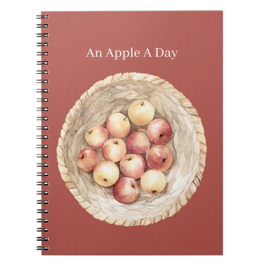 Een Appel Per Dag Mand Notitieboek (Voorkant)