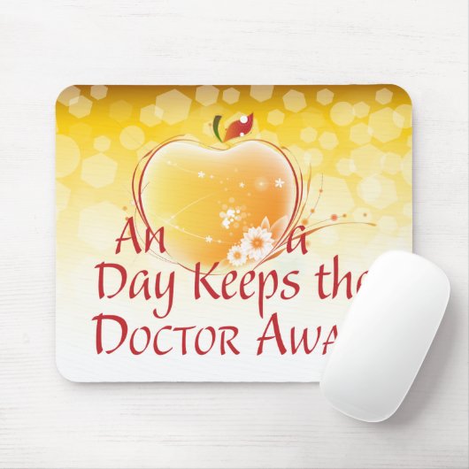 Een appel per dag muismat (Met muis)