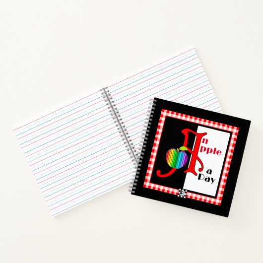 Een appel per dag notitieboek (Binnen)