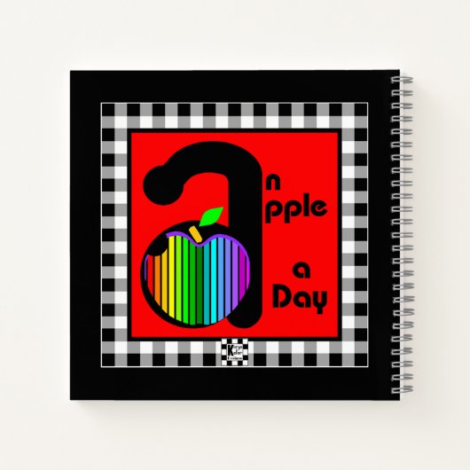 Een appel per dag notitieboek (Achterkant)