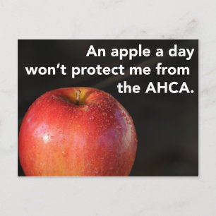 Een appel per dag om de AHCA te stoppen! Gezondhei Briefkaart