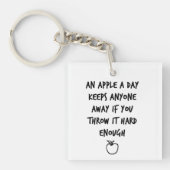 Een appel per dag sleutelhanger (Voorkant)