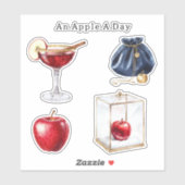 Een appel per dag   sticker (Vel)