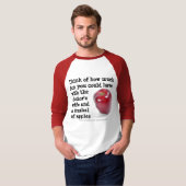 Een appel per dag t-shirt (Voorkant volledig)