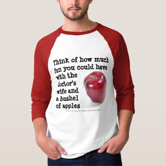 Een appel per dag t-shirt (Voorkant)