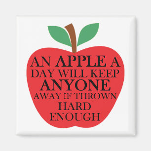 Een appel per dag-vierkante magneet