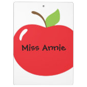Een appel voor leraar klembord (Achterkant)