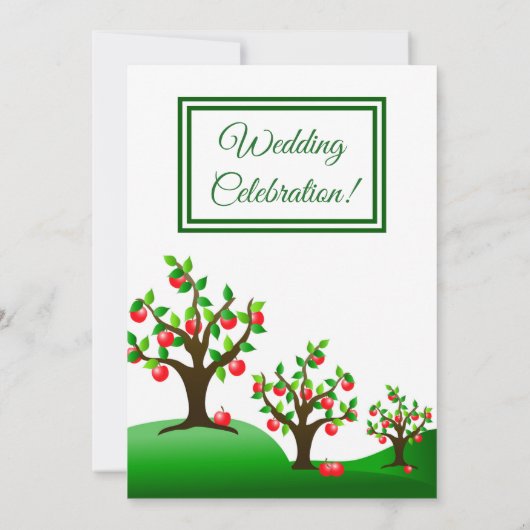 Een appelboomgaard kaart (Achterkant)