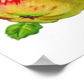 Een appelfruit uitstekend voor keuken poster (Hoek)