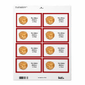 Een appeltaart serveren etiket (Full Sheet)