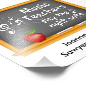 Een applaus voor muziekdocenten foto afdruk (Hoek)