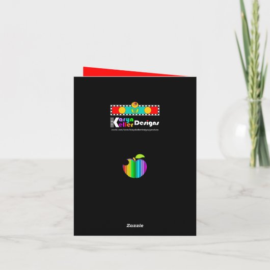 Een Apple a Day get-well kaart (Achterkant)