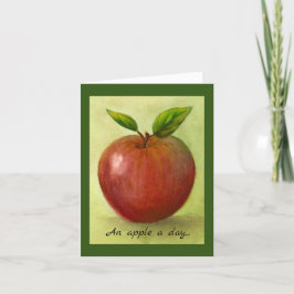 Een Apple A Day grappig Kaart
