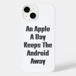 Een Apple per dag houdt de Android weg, grappig Case-Mate iPhone 14 Hoesje