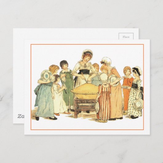 Een Apple Pie: Snijd het af Briefkaart (Voorkant / Achterkant)