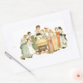 Een Apple Pie: Snijd het af Rechthoekige Sticker (Envelop)