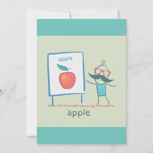 Een Apple presenteren Kaart (Voorkant)