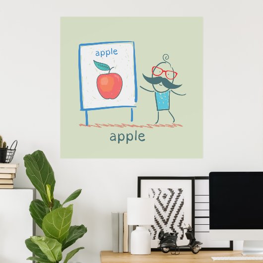 Een Apple presenteren Poster (Thuiskantoor)