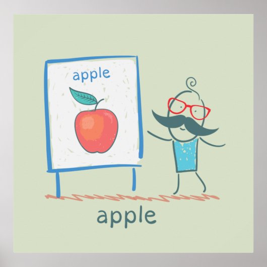 Een Apple presenteren Poster (Voorkant)