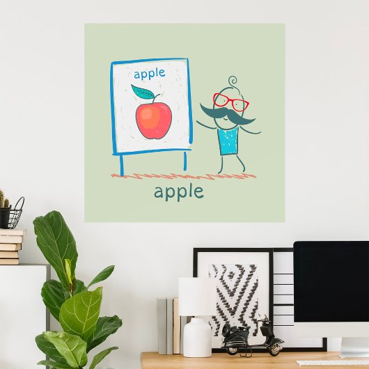 Een Apple presenteren Poster